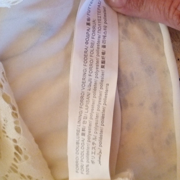 Zara lace embroidered crochet spaghetti strap crop top - Picture 6 of 8